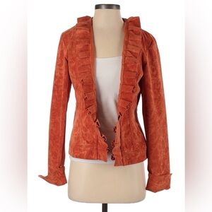 CHICO’S ~ Women’s Dress Casual Open Jacket ~ Orange ~ Size 0